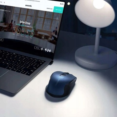 Mysz myszka optyczna bezprzewodowa USB 2.4GHz 4000 DPI - niebieska Mysz myszka optyczna bezprzewodowa USB 2.4GHz 4000 DPI - niebieska