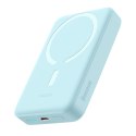 Powerbank indukcyjny Magnetic Mini 10000 mAh 30W + kabel USB-C - niebieski