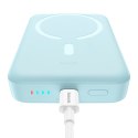 Powerbank indukcyjny Magnetic Mini 10000 mAh 30W + kabel USB-C - niebieski
