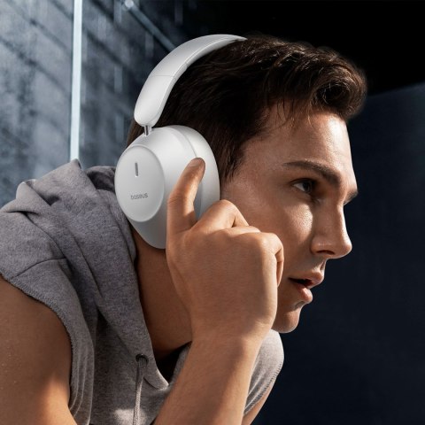 Słuchawki bezprzewodowe nauszne Bass 30 Max Bluetooth 5.3 - białe Słuchawki bezprzewodowe nauszne Bass 30 Max Bluetooth 5.3 - białe
