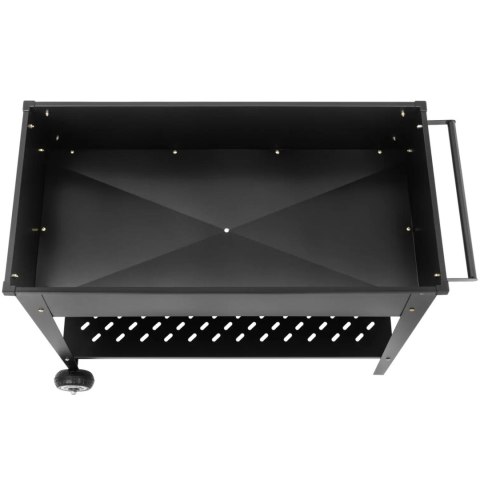 Wózek kwietnik ogrodowy metalowy na kwiaty zioła z półką 100 x 50 x 79 cm Wózek kwietnik ogrodowy metalowy na kwiaty zioła z półką 100 x 50 x 79 cm