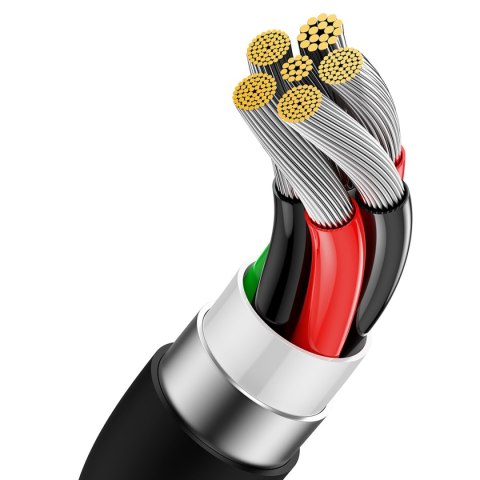 Kabel przewód Superior Series USB-A - USB-C 100W 1m - czarny Kabel przewód Superior Series USB-A - USB-C 100W 1m - czarny