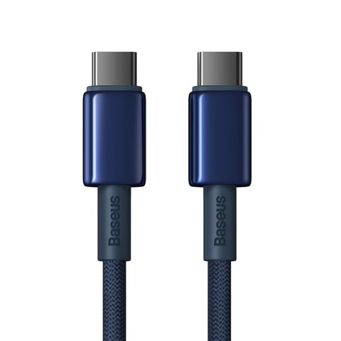 Kabel przewód Tungsten Gold USB-C - USB-C 100W 2m - granatowy Kabel przewód Tungsten Gold USB-C - USB-C 100W 2m - granatowy