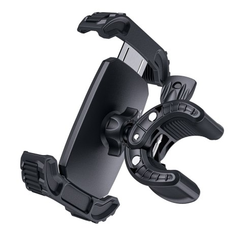 Uchwyt na telefon 4.5-6.7'' mocowany na kierownicę roweru motoru - czarny Uchwyt na telefon 4.5-6.7'' mocowany na kierownicę roweru motoru - czarny