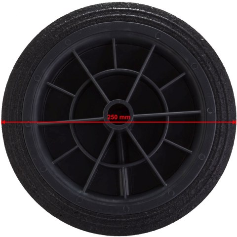 Koło kółko do kubła kontenera na odpady gumowe śr. 250mm Koło kółko do kubła kontenera na odpady gumowe śr. 250mm