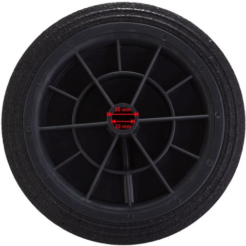 Koło kółko do kubła kontenera na odpady gumowe śr. 250mm Koło kółko do kubła kontenera na odpady gumowe śr. 250mm