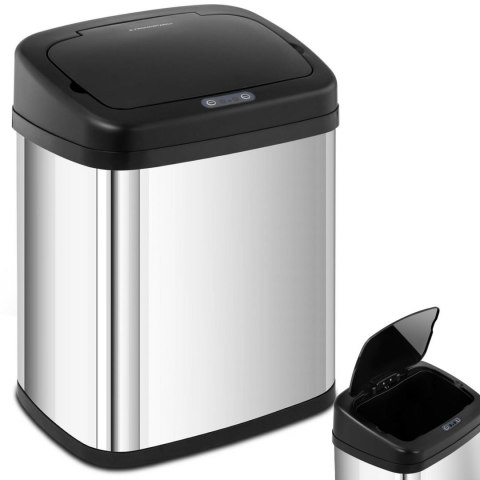 Kosz na śmieci automatyczny bezdotykowy prostokątny z czujnikiem ruchu 30 cm 20 l Kosz na śmieci automatyczny bezdotykowy prostokątny z czujnikiem ruchu 30 cm 20 l