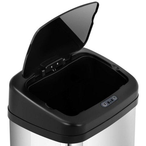 Kosz na śmieci automatyczny bezdotykowy prostokątny z czujnikiem ruchu 30 cm 30 l Kosz na śmieci automatyczny bezdotykowy prostokątny z czujnikiem ruchu 30 cm 30 l