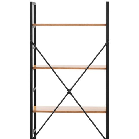 Regał na książki dekoracje ze stalową ramą loft industrialny maks. 150 kg 4 PÓŁKI Regał na książki dekoracje ze stalową ramą loft industrialny maks. 150 kg 4 PÓŁKI