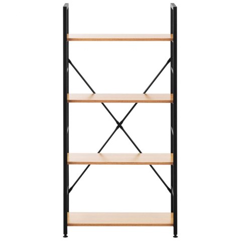 Regał na książki dekoracje ze stalową ramą loft industrialny maks. 150 kg 4 PÓŁKI Regał na książki dekoracje ze stalową ramą loft industrialny maks. 150 kg 4 PÓŁKI