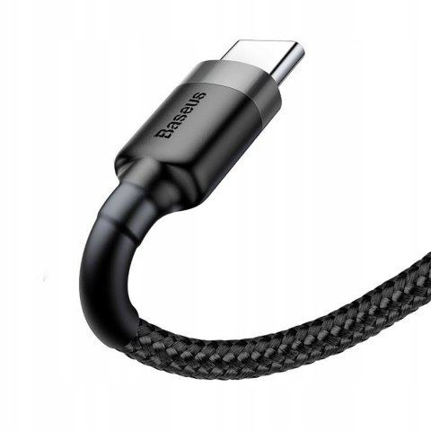 Kabel przewód w oplocie Halo USB-A - USB-C 2A 3m - czarny Kabel przewód w oplocie Halo USB-A - USB-C 2A 3m - czarny