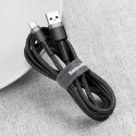 Kabel przewód w oplocie Halo USB-A - USB-C 2A 3m - czarny