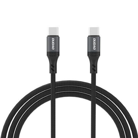 Kabel przewód z oplotem L3CC USB-C - USB-C 60W 2m - czarny Kabel przewód z oplotem L3CC USB-C - USB-C 60W 2m - czarny