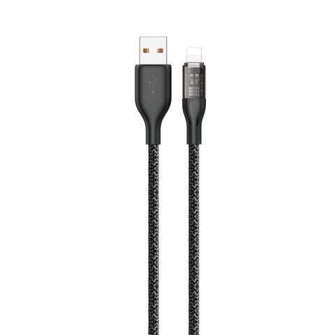 Przewód kabel do szybkiego ładowania USB - Lightning 30W 1m szary Przewód kabel do szybkiego ładowania USB - Lightning 30W 1m szary
