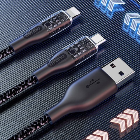 Przewód kabel do szybkiego ładowania USB - Lightning 30W 1m szary Przewód kabel do szybkiego ładowania USB - Lightning 30W 1m szary