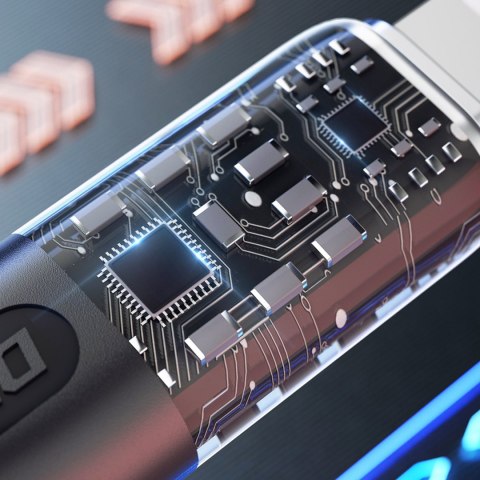 Przewód kabel do szybkiego ładowania USB - Lightning 30W 1m szary Przewód kabel do szybkiego ładowania USB - Lightning 30W 1m szary