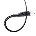 Przewód kabel do szybkiego ładowania USB - Lightning 30W 1m szary