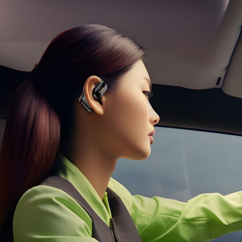 Słuchawka biznesowa OWS U4A z mikrofonem do rozmów Bluetooth 5.3 IPX5 - czarna Słuchawka biznesowa OWS U4A z mikrofonem do rozmów Bluetooth 5.3 IPX5 - czarna