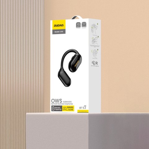 Słuchawka biznesowa OWS U4A z mikrofonem do rozmów Bluetooth 5.3 IPX5 - czarna Słuchawka biznesowa OWS U4A z mikrofonem do rozmów Bluetooth 5.3 IPX5 - czarna