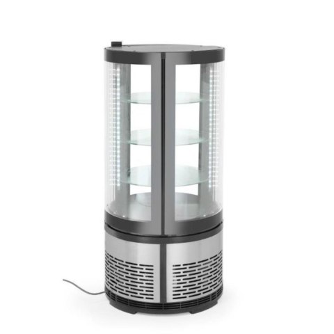 Witryna chłodnicza cukiernicza okrągła 3 półki LED 100L Witryna chłodnicza cukiernicza okrągła 3 półki LED 100L