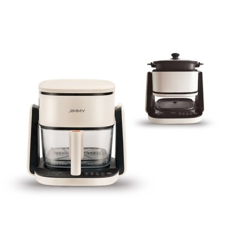 2w1 Frytkownica beztłuszczowa garnek i patelnia JIMMY AF3 Air Fryer - beżowy czarny 2w1 Frytkownica beztłuszczowa garnek i patelnia JIMMY AF3 Air Fryer - beżowy czarny