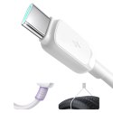 Kabel przewód Multi-Color Series A14 USB-A - USB-C 3A 1.2 m - biały