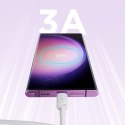 Kabel przewód Multi-Color Series A14 USB-A - USB-C 3A 1.2 m - biały