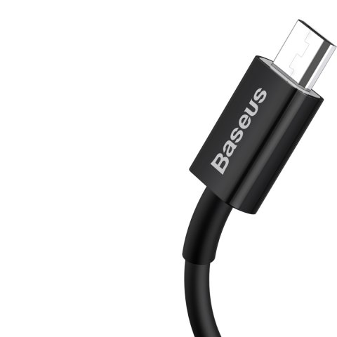 Kabel przewód Superior USB-A - micro USB 2A 2m - czarny Kabel przewód Superior USB-A - micro USB 2A 2m - czarny