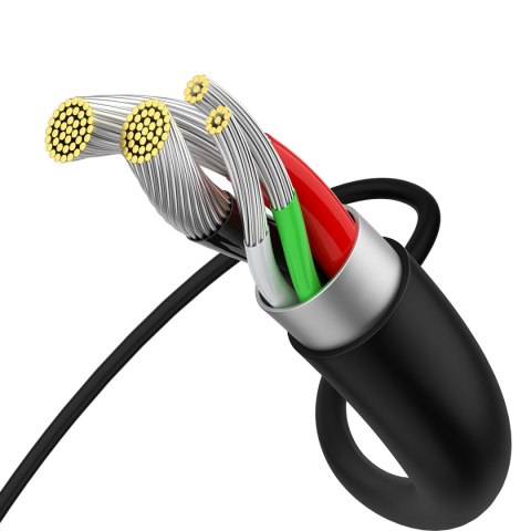 Kabel przewód Superior USB-A - micro USB 2A 2m - czarny Kabel przewód Superior USB-A - micro USB 2A 2m - czarny