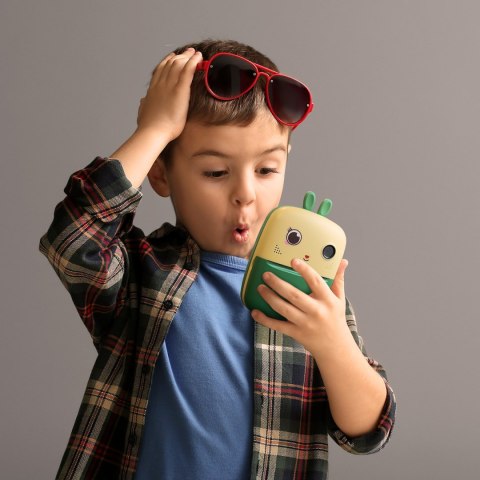 Mini drukarka termiczna z aparatem fotograficznym i kamerą HURC10Z - zielona Mini drukarka termiczna z aparatem fotograficznym i kamerą HURC10Z - zielona