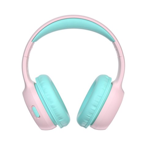 Słuchawki bezprzewodowe KH02 Bluetooth dla dzieci bezpieczne z kontrolą głośności - różowe Słuchawki bezprzewodowe KH02 Bluetooth dla dzieci bezpieczne z kontrolą głośności - różowe