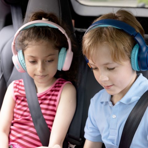 Słuchawki bezprzewodowe KH02 Bluetooth dla dzieci bezpieczne z kontrolą głośności - różowe Słuchawki bezprzewodowe KH02 Bluetooth dla dzieci bezpieczne z kontrolą głośności - różowe