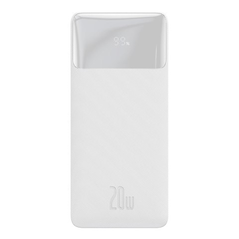 Bipow powerbank z szybkim ładowaniem 30000mAh kabel USB-A microUSB 0.25m biały Bipow powerbank z szybkim ładowaniem 30000mAh kabel USB-A microUSB 0.25m biały