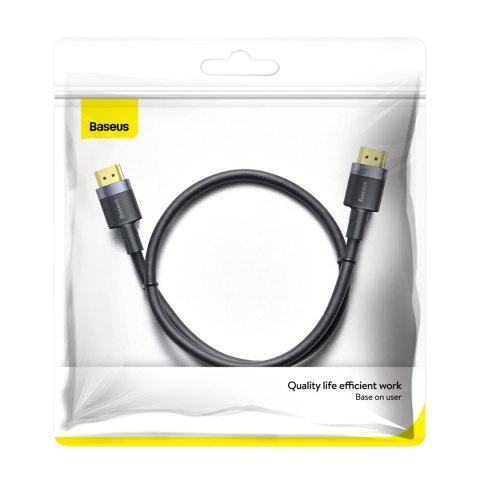 Kabel przewód HDMI 2.0 4K 60 Hz 3D 18 Gbps 1m - czarny Kabel przewód HDMI 2.0 4K 60 Hz 3D 18 Gbps 1m - czarny