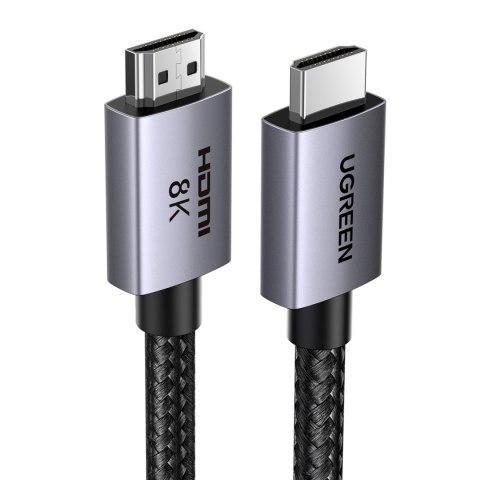 Kabel przewód HDMI 2.1 8K certyfikowany VRR QMS QFT ALLM 3m - szary Kabel przewód HDMI 2.1 8K certyfikowany VRR QMS QFT ALLM 3m - szary