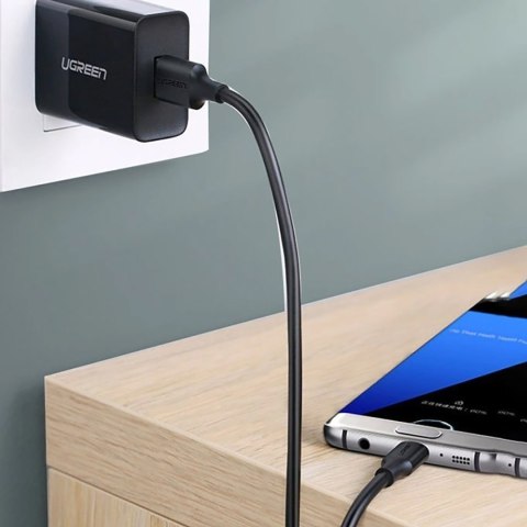 Kabel przewód USB-A 3.0 - USB-C 3A 1.5m - czarny Kabel przewód USB-A 3.0 - USB-C 3A 1.5m - czarny