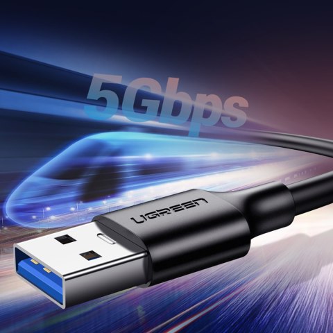 Kabel przewód USB-A 3.0 - USB-C 3A 1.5m - czarny Kabel przewód USB-A 3.0 - USB-C 3A 1.5m - czarny