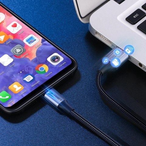Kabel przewód USB-A - USB-C QC 3.0 3A 1.5m - szary Kabel przewód USB-A - USB-C QC 3.0 3A 1.5m - szary
