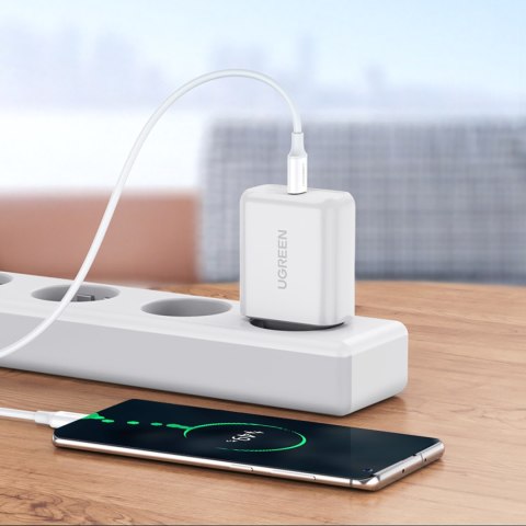 Kabel przewód USB-C - USB-C PD QC AFC 2m - biały Kabel przewód USB-C - USB-C PD QC AFC 2m - biały