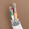 Kabel przewód USB-C - USB-C PD QC AFC 2m - biały