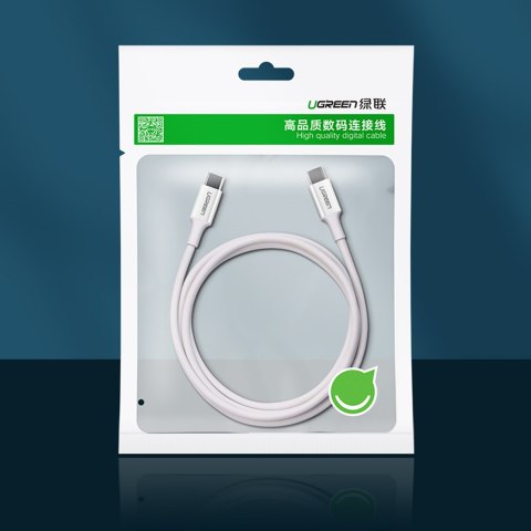 Kabel przewód USB-C - USB-C PD QC AFC 2m - biały Kabel przewód USB-C - USB-C PD QC AFC 2m - biały