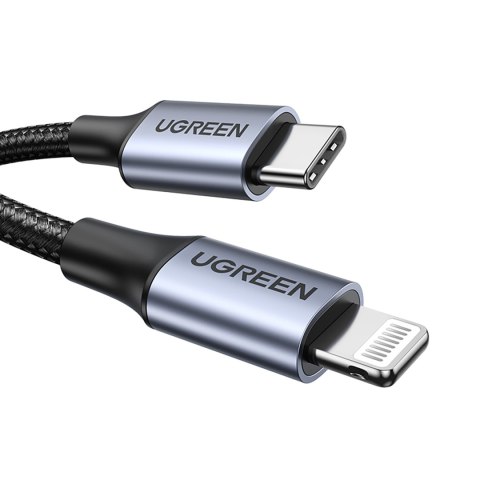 Kabel przewód do iPhone Lightning - USB-C 2.0 MFi 1m - szary Kabel przewód do iPhone Lightning - USB-C 2.0 MFi 1m - szary