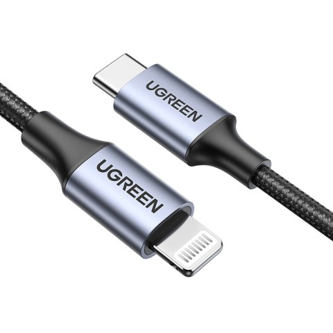Kabel przewód do iPhone Lightning - USB-C 2.0 MFi 1m - szary Kabel przewód do iPhone Lightning - USB-C 2.0 MFi 1m - szary