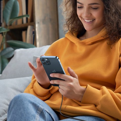Kabel przewód do iPhone Lightning - USB-C 2.0 MFi 1m - szary Kabel przewód do iPhone Lightning - USB-C 2.0 MFi 1m - szary