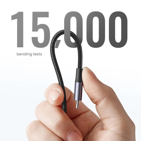 Kabel przewód do iPhone Lightning - USB-C 2.0 MFi 1m - szary Kabel przewód do iPhone Lightning - USB-C 2.0 MFi 1m - szary