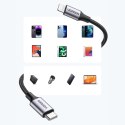 Kabel przewód do iPhone Lightning - USB-C 2.0 MFi 1m - szary