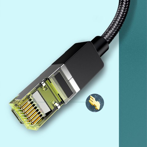 Kabel przewód patchcord Ethernet RJ45 Cat 7 10 Gbps 5m - czarny Kabel przewód patchcord Ethernet RJ45 Cat 7 10 Gbps 5m - czarny