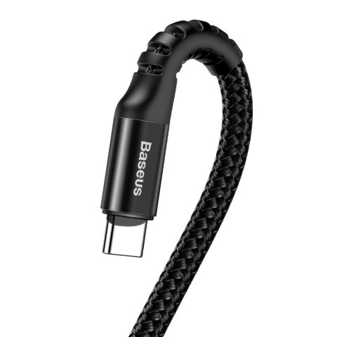 Kabel przewód spiralny Fish Eye USB-A - USB-C 2A 1m - czarny Kabel przewód spiralny Fish Eye USB-A - USB-C 2A 1m - czarny