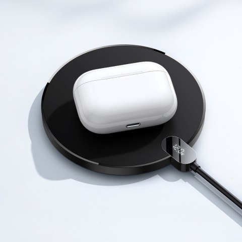 Ładowarka indukcyjna Digital LED Display Gen 2 15W USB-C - czarna Ładowarka indukcyjna Digital LED Display Gen 2 15W USB-C - czarna