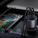 Ładowarka samochodowa 130W 2x USB-C 1x USB-A - szara